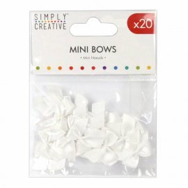 Simply Creative - Mini Bows White