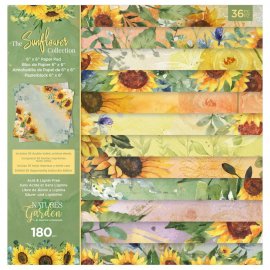 Crafters Companion Paper Pad 6x6 - Natures Garden Sunflower