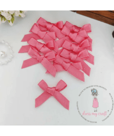 Satin Ribbon Bows - Blush Pink