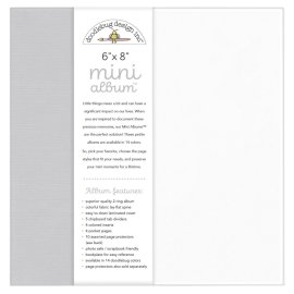 Doodlebug Mini Album 6x8 inch - Grey