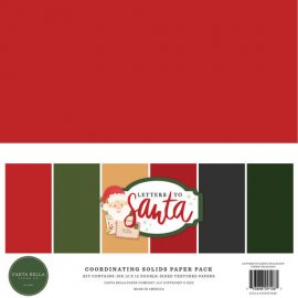  Carta Bella Solids Paper pack - Letters to Santa
