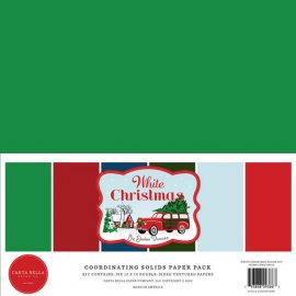 Carta Bella Solids Paper pack - White Christmas