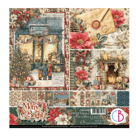 Ciao Bella 8x8 Paper Pad - Merry & Bright 
