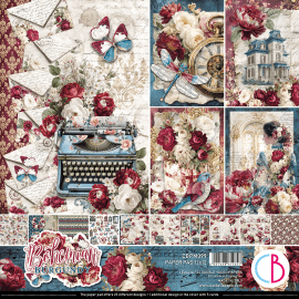 Ciao Bella 12x12 Paper Pad - Bohemian burgundy