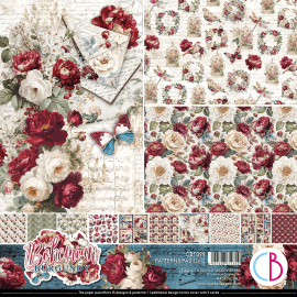 Ciao Bella 12x12 Paper Pad - Bohemian burgundy