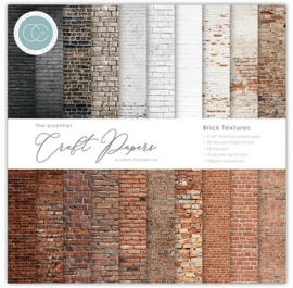 Craft Consortium 6x6 Paper Pad - Brick Textures