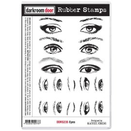 Darkroom Door Rubber Stamp Set - Eyes