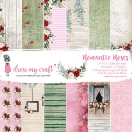 Dress My Craft 12x12 Paper Pad - Romantic Roses