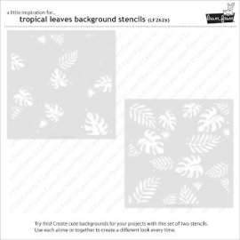 Lawn Fawn Stencils - Tropical Leaves Background