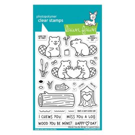 Lawn Fawn Clear Stamps - Wood You Be Mine? 