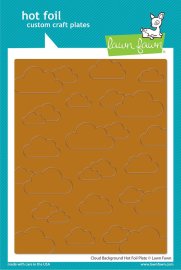 Lawn Fawn Hot Foil Plate - Cloud Background