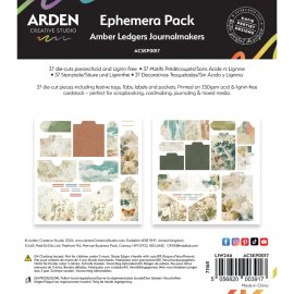 Arden Creative Journalmakers Ephemera Pack - Amber Ledgers