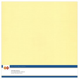 Card Deco Cardstock Linen 10 pack 12x12 - Light Yellow