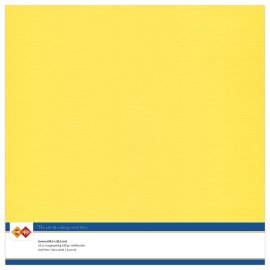 Card Deco Cardstock Linen 10 pack 12x12 - Canary Yellow