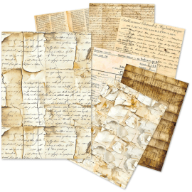 Ciao Bella Tissue Paper Set Vintage Manuscript