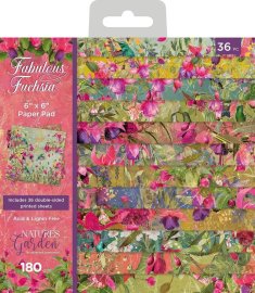 Crafters Companion 6x6 Paper Pad - Fabulous Fuchsia