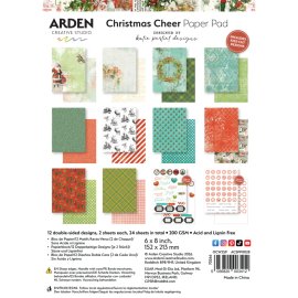 Arden Creative 6x8 Paper pad - Christmas Cheer