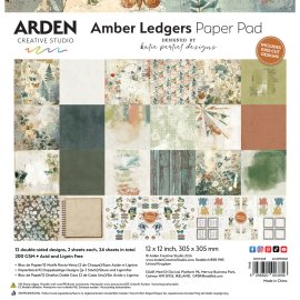 Arden Creative 12x12 Paper Pad - Amber Ledgers