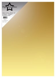  Paper Favourites Mirror Card Glossy - Polished Gold