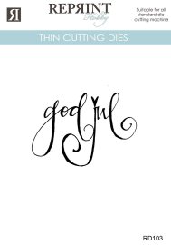 Reprint Dies - Cozy Christmas God Jul