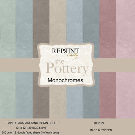 Reprint 12x12 Paper Pack - The Pottery Collection