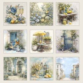 Reprint 12x12 Papper - Summer Meadow 