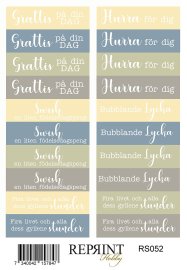Reprint Stickers Svensk Text - Summer Meadow