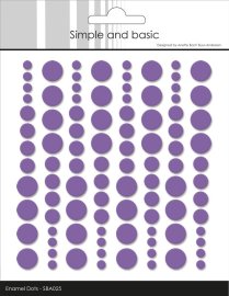 Simple and Basic Enamel Dots - Purple