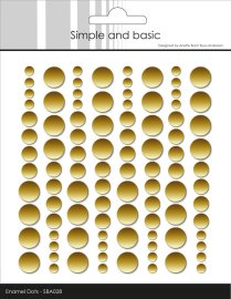Simple and Basic Enamel Dots - Metallic Gold