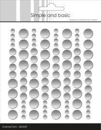 Simple and Basic Enamel Dots - Metallic Silver