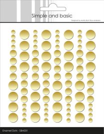 Simple and Basic Enamel Dots - Metallic Pale Gold 
