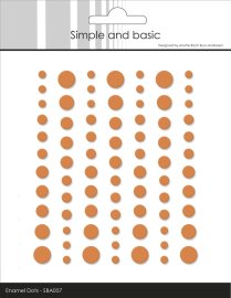 Simple and Basic Matte Enamel Dots - Mandarine
