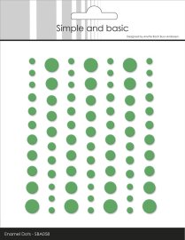 Simple and Basic Matte Enamel Dots - Grass