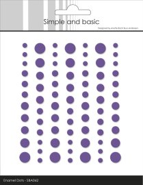 Simple and Basic Matte Enamel Dots - Purple
