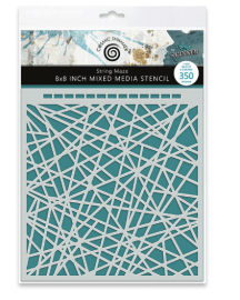 Andy Skinner Mixed Media Stencil - String Maze 