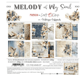 Craft & Clock 8x8 Paper Set - Melody of My Soul
