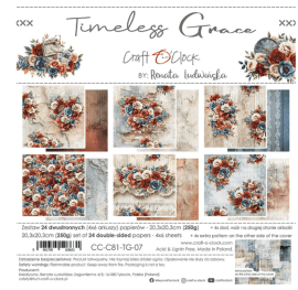 Craft & Clock 8x8 Paper Set - TImeless Grace