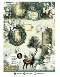 Studio Light Die-cut paper Pad Embellishments - Quiet Morning