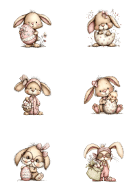 Klippark A4 - Gullig Påsk