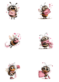 Klippark A4 - Hjärtans Bi