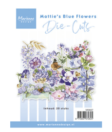 Marianne Design Die-Cuts - Matties blue flowers