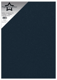 Paper Favourite A4 Glitter Cardstock - Midnight Blue