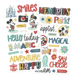 Simple Stories Foam Stickers - Say Cheese Happiest Place 