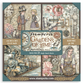 Stamperia 12x12 Paper Pack Maxi - Gardens of Time