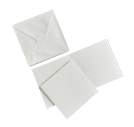 HobbyGros 6x6inch 15,2x15,2cm Card/Envelopes - Snow White