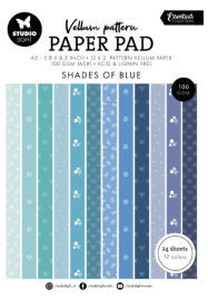 Studio Light Vellum paper pad - Spring Blue
