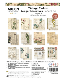 Arden Creative Studio 6x8 Paper Pad - Vintage Makers by Katie Pertiet
