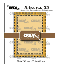 Crealies Xtra Dies - No. 53 ATC Cross Stitch