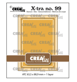 Crelies X-tra Dies - ATC with Little Diagonal Stripes 