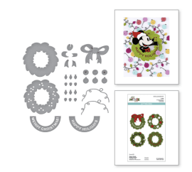 Spellbinders Dies - Classic Mouse Holiday Wreath
